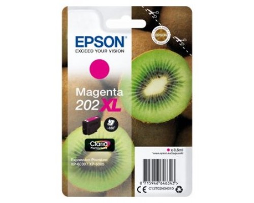 EPSON Singlepack Magenta 202XL Claria Premium Ink