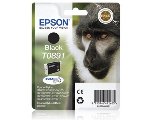 Epson Monkey Cartucho T0891 negro (etiqueta RF)