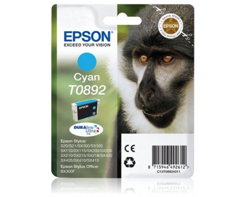 Epson Monkey Cartucho T0892 cian (etiqueta RF)