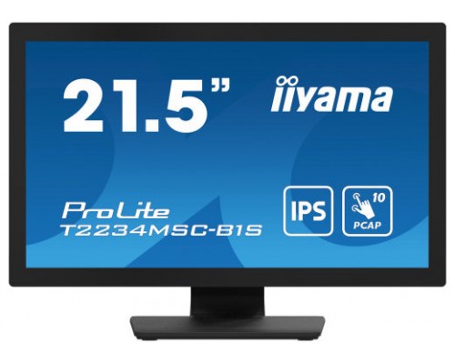 iiyama ProLite T2234MSC-B1S pantalla para PC 54,6 cm (21.5") 1920 x 1080 Pixeles Full HD Pantalla táctil Negro