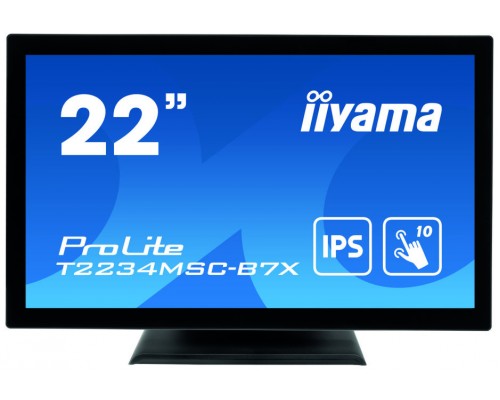 iiyama ProLite T2234MSC-B7X monitor pantalla táctil 54,6 cm (21.5") 1920 x 1080 Pixeles Multi-touch Negro