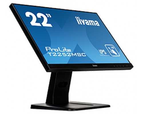 iiyama ProLite T2252MSC-B1 monitor pantalla táctil 54,6 cm (21.5") 1920 x 1080 Pixeles Multi-touch Negro