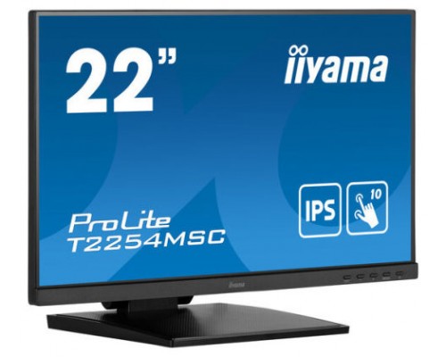 iiyama ProLite T2254MSC-B1AG pantalla para PC 54,6 cm (21.5") 1920 x 1080 Pixeles Full HD LED Pantalla táctil Negro