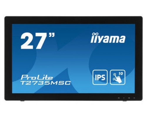 iiyama ProLite T2735MSC-B3 monitor pantalla táctil 68,6 cm (27") 1920 x 1080 Pixeles Multi-touch Negro