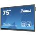 iiyama TE7502MIS-B1AG pantalla de señalización Panel plano interactivo 190,5 cm (75") VA 4K Ultra HD Negro Pantalla táctil Procesador incorporado Android 9.0