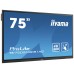 iiyama TE7502MIS-B1AG pantalla de señalización Panel plano interactivo 190,5 cm (75") VA 4K Ultra HD Negro Pantalla táctil Procesador incorporado Android 9.0