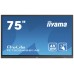 iiyama TE7502MIS-B1AG pantalla de señalización Panel plano interactivo 190,5 cm (75") VA 4K Ultra HD Negro Pantalla táctil Procesador incorporado Android 9.0