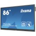 iiyama TE8602MIS-B1AG pantalla de señalización Panel plano interactivo 2,18 m (86") IPS 4K Ultra HD Negro Pantalla táctil Procesador incorporado Android 9.0