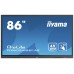 iiyama TE8602MIS-B1AG pantalla de señalización Panel plano interactivo 2,18 m (86") IPS 4K Ultra HD Negro Pantalla táctil Procesador incorporado Android 9.0