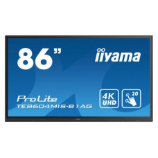 iiyama TE8604MIS-B1AG pantalla de señalización Pantalla plana para señalización digital 2,18 m (86") IPS 4K Ultra HD Negro Pantalla táctil Procesador incorporado Android