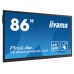 iiyama TE8604MIS-B1AG pantalla de señalización Pantalla plana para señalización digital 2,18 m (86") IPS 4K Ultra HD Negro Pantalla táctil Procesador incorporado Android