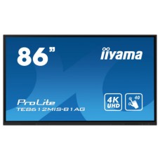 iiyama PROLITE Pantalla plana para señalización digital 2,18 m (86") LED Wifi 400 cd / m² 4K Ultra HD Negro Pantalla táctil Procesador incorporado Android 11 16/7