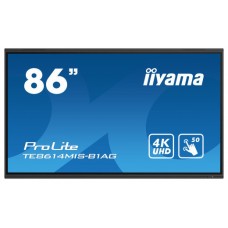 iiyama TE8614MIS-B1AG pantalla de señalización Panel plano interactivo 2,17 m (85.6") LCD Wifi 435 cd / m² 4K Ultra HD Negro Pantalla táctil Procesador incorporado Android 24/7