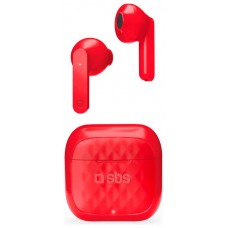 Auriculares inalambricos magneticos sbs teearairfreetwsbtr rojo