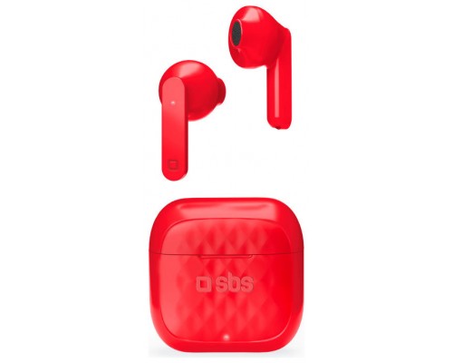 Auriculares inalambricos magneticos sbs teearairfreetwsbtr rojo