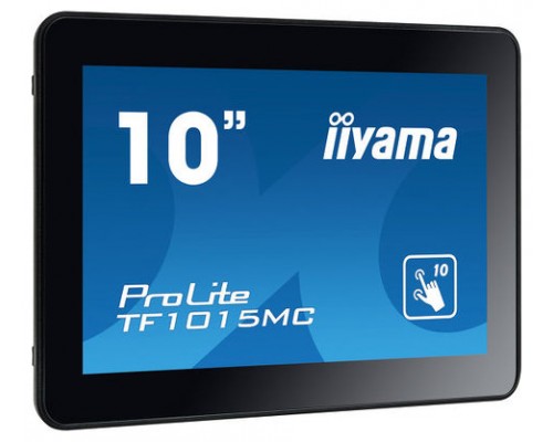 MONITOR IIYAMA OPENFRAME 10,1" TACTIL (TF1015MC-B2) 1280X800/ 450CD/ 1300:1/ VGA/ HDMI/ DP /USB/ 5MS/ VESA 100 /NEGRO(SIN MARCO)