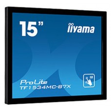 iiyama ProLite TF1534MC-B7X monitor pantalla táctil 38,1 cm (15") 1024 x 768 Pixeles Multi-touch Multi-usuario Negro