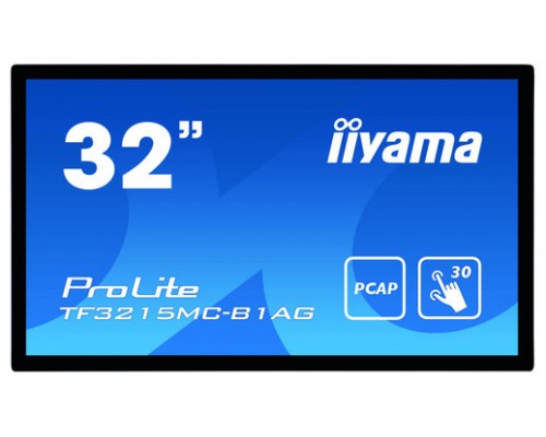 iiyama ProLite TF3215MC-B1 monitor pantalla táctil 81,3 cm (32") 1920 x 1080 Pixeles Single-touch Quiosco Negro