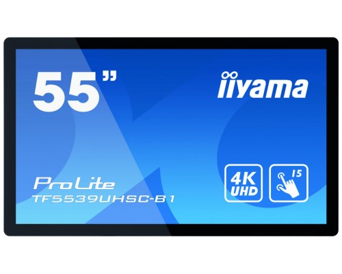 iiyama ProLite TF5539UHSC-B1AG monitor pantalla táctil 139,7 cm (55") 3840 x 2160 Pixeles Multi-touch Multi-usuario Negro