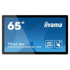 iiyama TF6539UHSC-B1AG pizarra y accesorios interactivos 165,1 cm (65") 3840 x 2160 Pixeles Pantalla táctil Negro USB