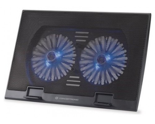 Base refrigeracion conceptronic portatiles 2 ventiladores