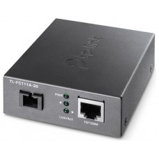 TP-LINK TL-FC111A-20 convertidor de medio 100 Mbit/s Monomodo Negro