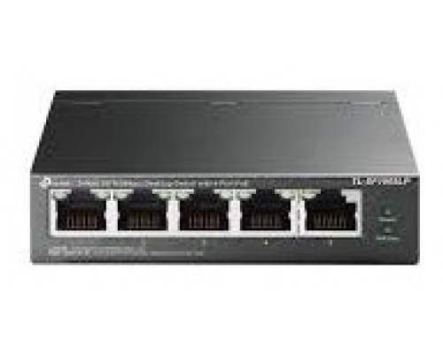 TP-LINK TL-SF1005LP switch No administrado Fast Ethernet (10/100) Energía sobre Ethernet (PoE) Negro