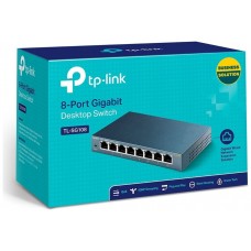 TP-LINK TL-SG108S No administrado L2 Gigabit Ethernet (10/100/1000) Negro