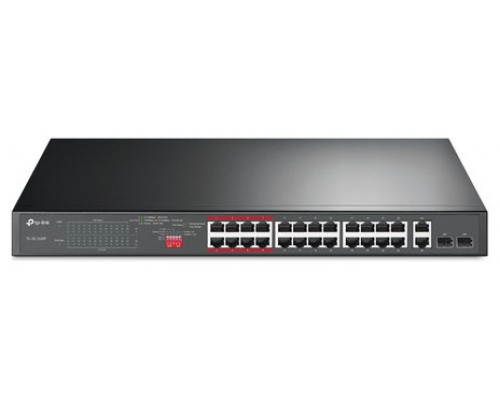 SWITCH TP LINK TL-SL1226P / 24xFAST POE+, 2x1G POE+, 2xSFP, 250W