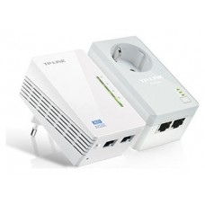 TP-LINK KIT POWERLINE WI-FI AV600, QUALCOMM, 300MBPS EN 2.4GHZ, 600MBPS POWERLINE, HOMEPLUG AV, 2 PUERTOS 10/100MBPS, WI-FI CLONE, TWIN PACK ( 1* TL-PA4020P & 1* (TL-WPA4220)