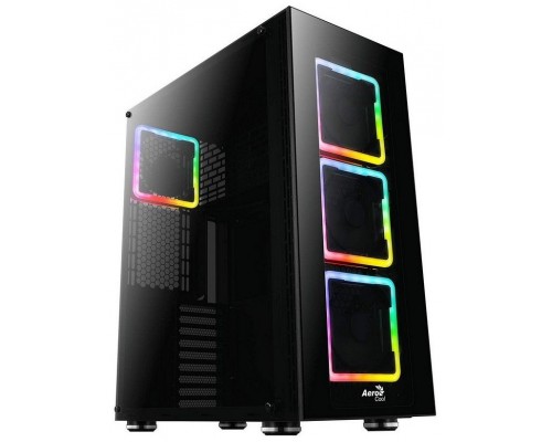 AEROCOOL TOR PRO FULL TOWER, E-ATX, 4X RGB 14CM FANS, TEMPERED GLASS SIDE&FRONT PANEL