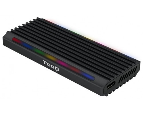 CAJA EXTERNA TOOQ TQE-2222B NGFF/NVMe "SHINOBI" USB-A RGB NEGRO