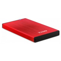 CAJA EXTERNA TOOQ TQE-2527R 2,5" 9,5 MM SATA USB 3.0/3.1 ROJO