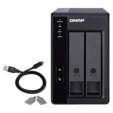 QNAP TR-002 unidad de disco multiple Negro