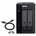 QNAP TR-002 unidad de disco multiple Negro