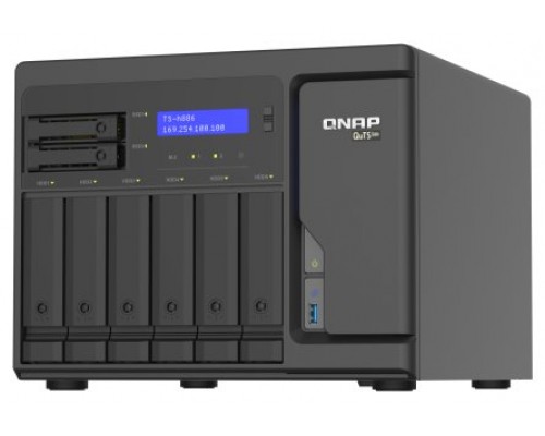 QNAP TS-h886 NAS Torre Ethernet Negro D-1602