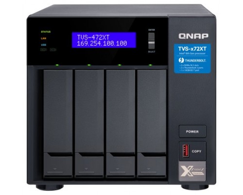 QNAP TVS-472XT NAS Torre Ethernet i3-8100T