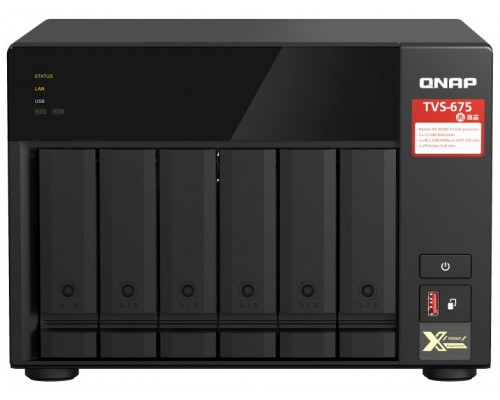 QNAP TVS-675 NAS Torre Ethernet Negro KX-U6580