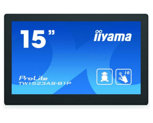 PANEL PC IIYAMA 15.6" TACTIL 10P / ANDROID 8.1 / 1920X1080 / 385CD/ 1000:1/ POE / WIFI / MM / BT 4.0 / MICRO-SD SLOT (TW1523AC-B1P)