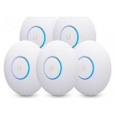 UBIQUITI UAP-NANOHD-5 UNIFI NANO HD ACCESS POINT 5-PACK, AC 2000MBPS, 4X4 MU-MIMO, 1XGE, 26DBM