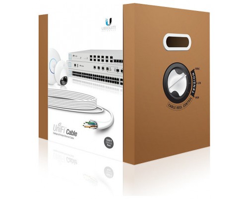 BOBINA RED 305M CAT6 UBIQUITI UC-C6-CMR UNIFI UTP RISER COBRE INTERIOR BLANCO