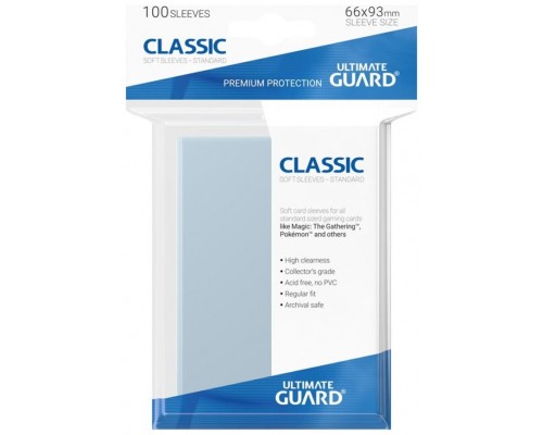 Fundas transparentes cartas ultimate guard classic