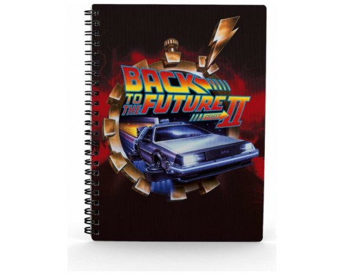 Libreta efecto 3d poster bttf 2