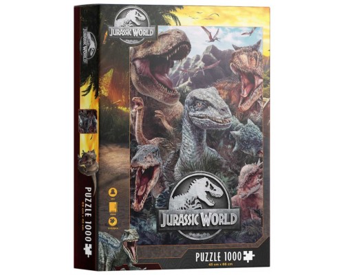 Puzle 1000 poster compo varios jurassic