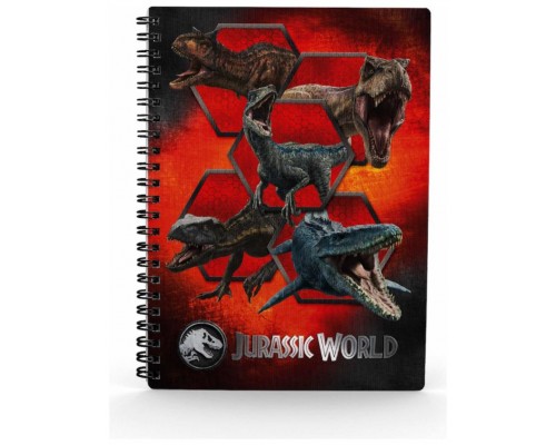 Libreta efecto 3d carnivorous jurassic world