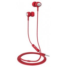 CELLY AURICULARES UP500 JACK 3 5 STEREO CON MICROFONO ROJO