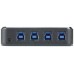 ATEN Switch de periféricos USB 3.2 Gen1 de 4 x 4 puertos