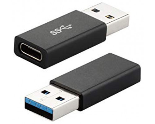 Adaptador USB 3.0 Tipo C Hembra a Macho 3.0 Adaptador de Carga Rápida Doble Cara