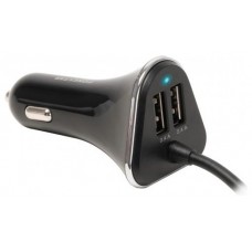 Cargador 4 x USB Coche Negro Fonestar