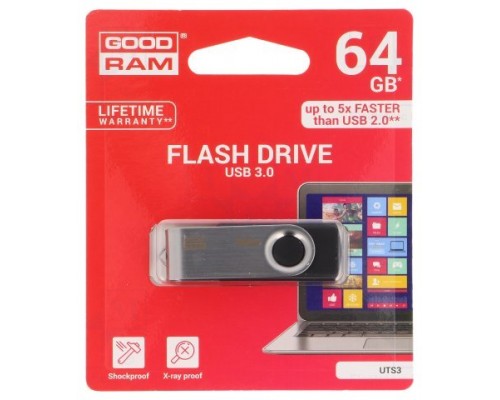 Goodram UTS3 Lápiz USB 64GB USB 3.0 Negro